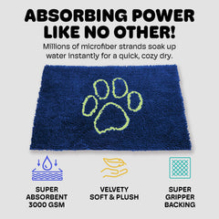 Dog Gone Smart Dirty Dog Doormat stay-put backing keeps mat from sliding