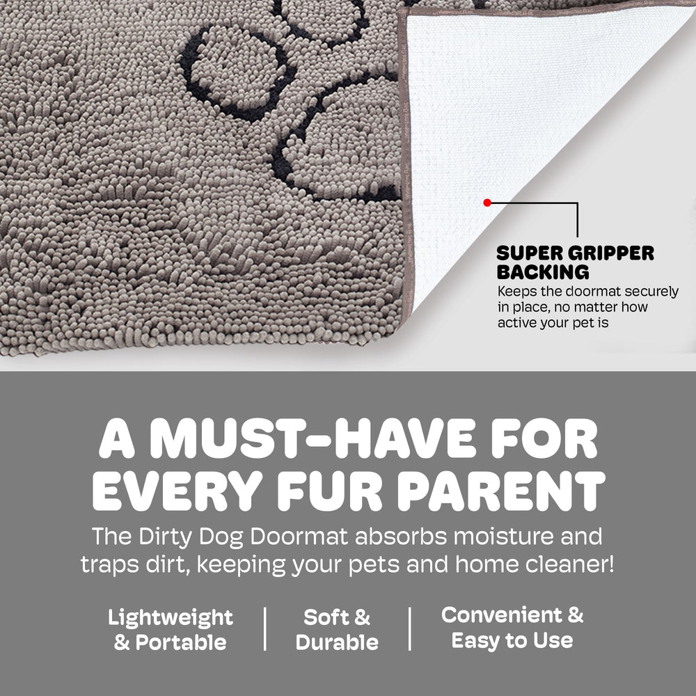 Dog Gone Smart Dirty Dog Doormat versatile-use scenario highlights car, crate, and door protection