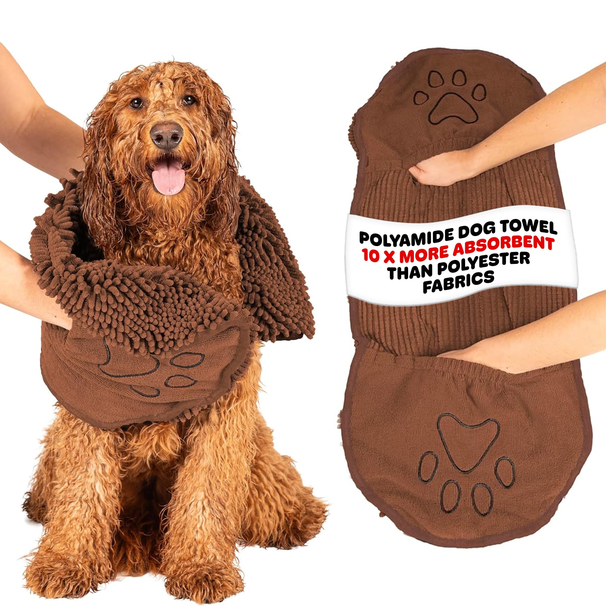 Dog Gone Smart Dirty Dog Shammy close-up showing ultra-absorbent microfiber for quick drying.