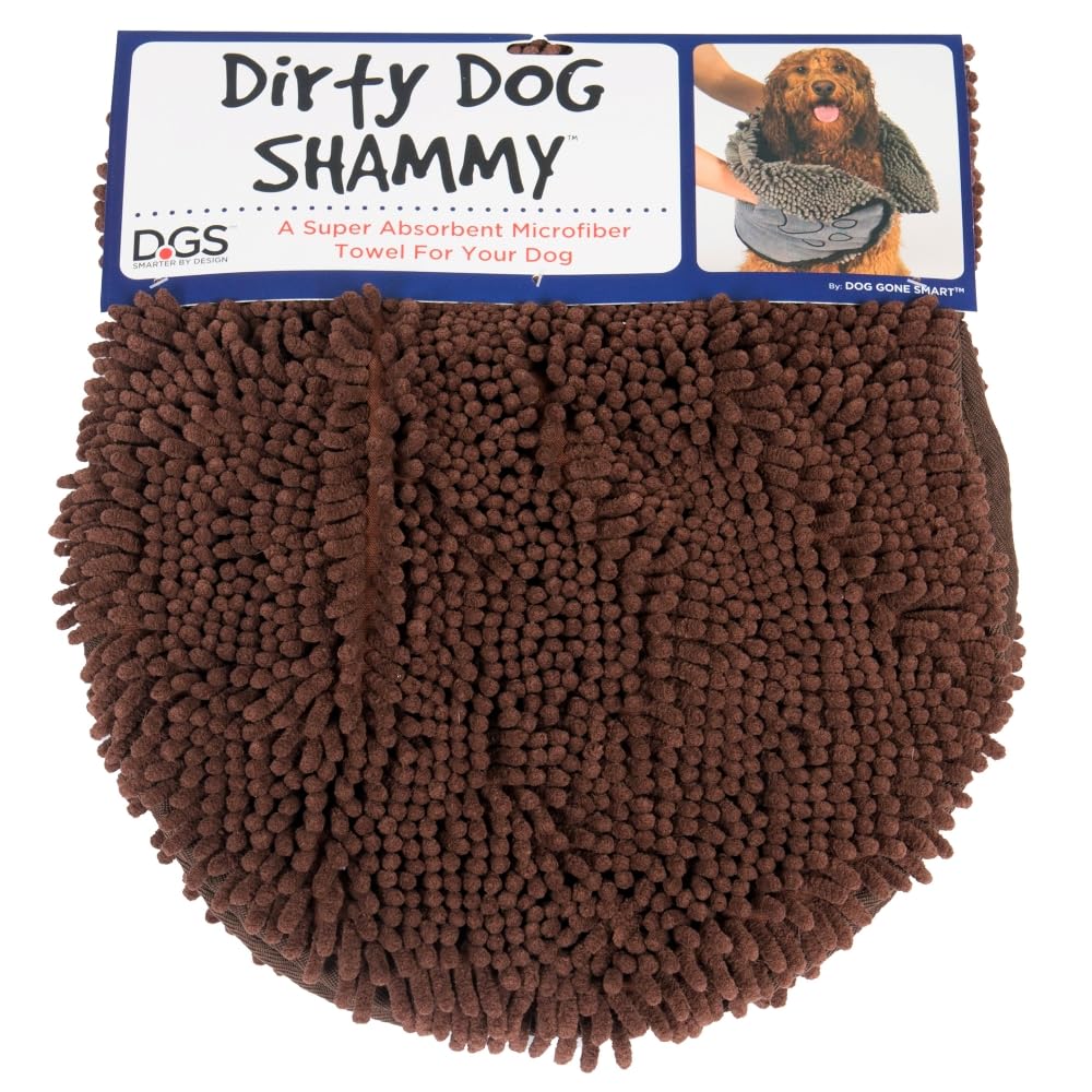 Dog Gone Smart Dirty Dog Shammy in brown complements dog gear.