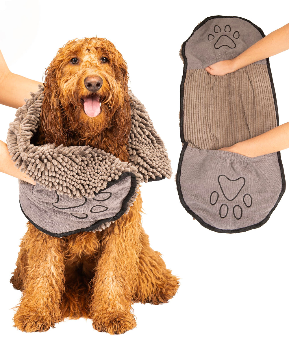 Dog Gone Smart Dirty Dog Shammy plush microfiber closeup shows soft texture for quick drying