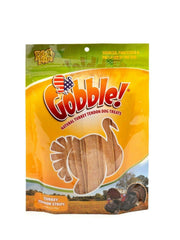 Dog Nip Gobble 6in turkey tendon bag open—bulk packaging keeps treats fresh.