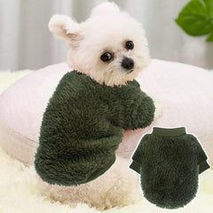 Dog sweater size large fit Chihuahua demonstrates easy on/off.