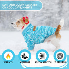 Easy-on-off dog-sweaters closure makes dressing quick and stress-free.