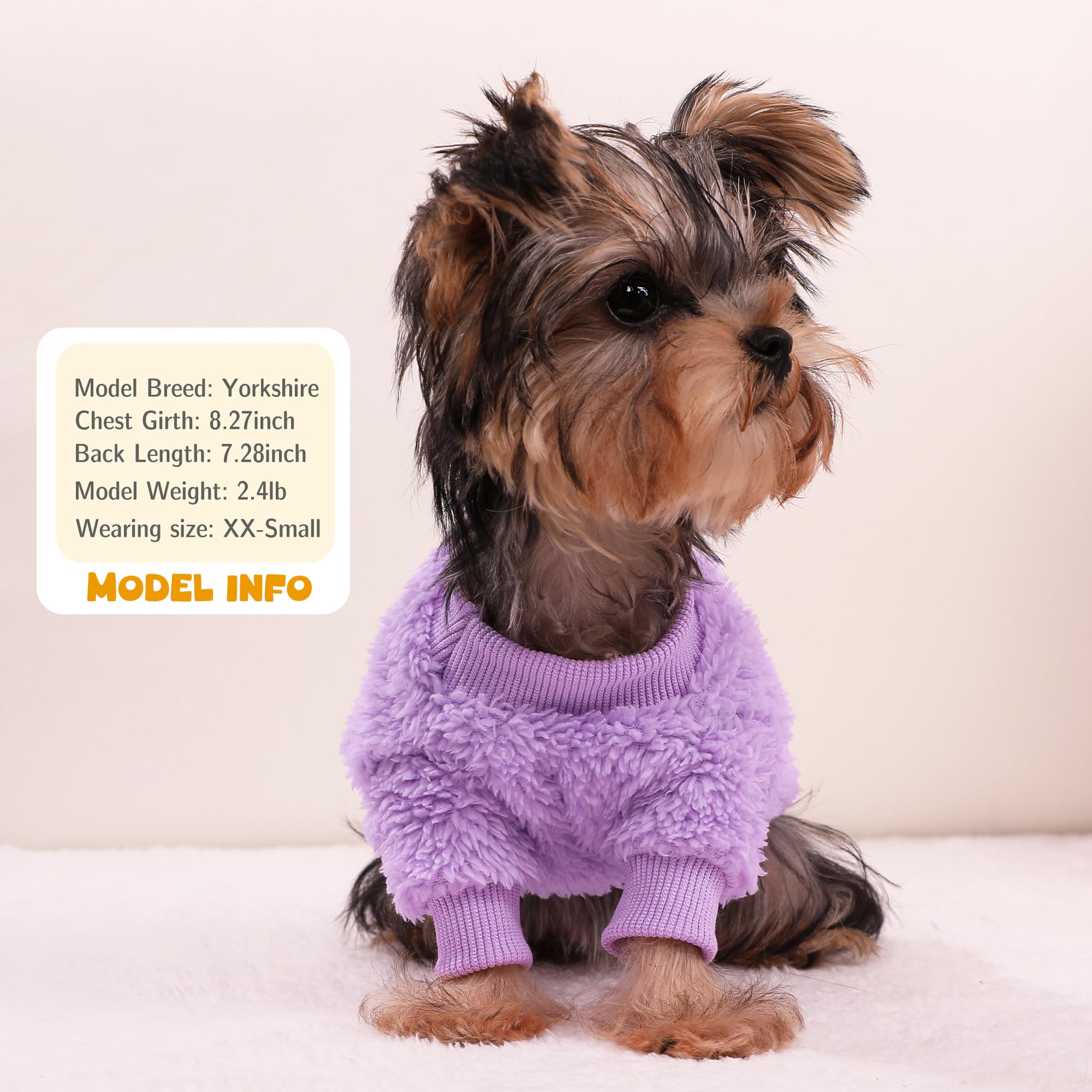 Dog Sweaters Warm Breathable Insulation; comfortable for indoor lounging and outdoor walks.