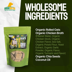 DogaBetix Ella's chicken treat closeup highlights natural texture appealing to picky dogs.