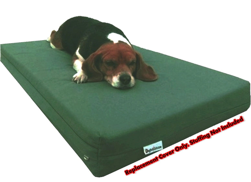 Dogbed4less 41x27x4 cover demonstrates precise fit for standard dog beds and pads.