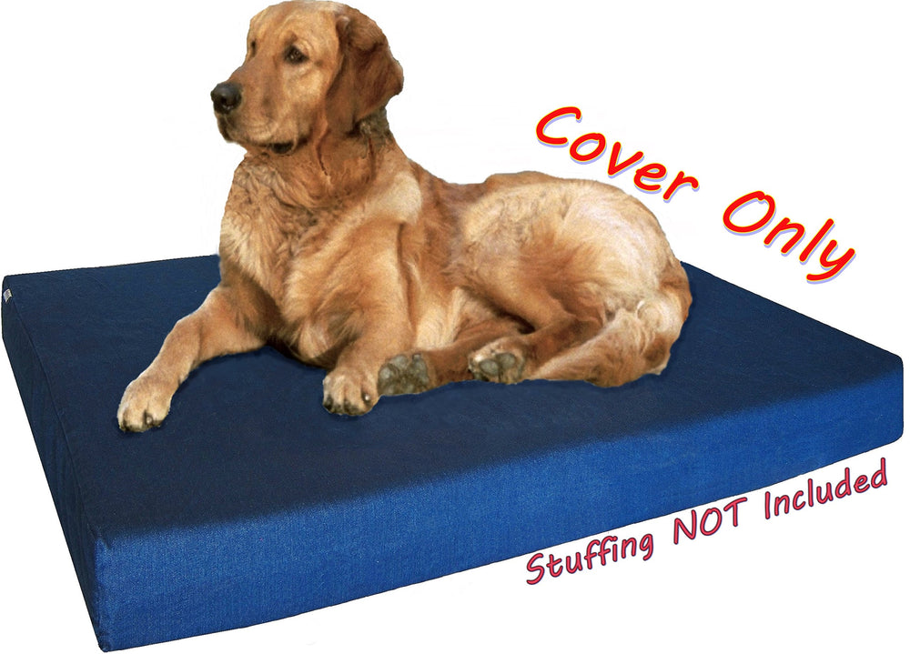 Dogbed4less denim replacement cover navy reinforced seams for rugged daily use