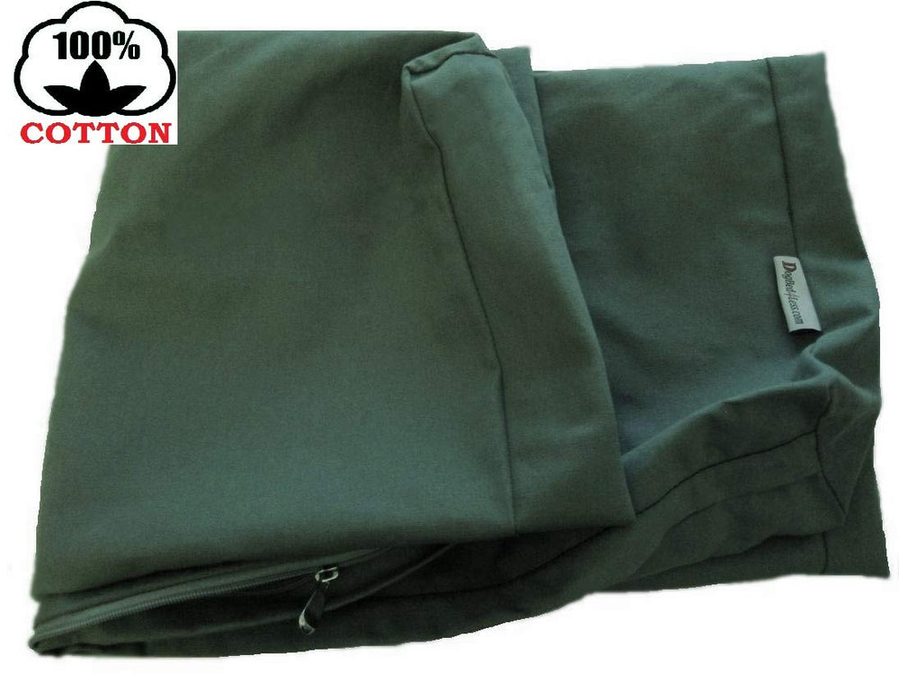 Dogbed4less eco-friendly replacement cover option with durable, washable denim options