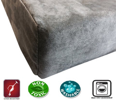Dogbed4less waterproof inner cover zipper for easy cleaning and protection