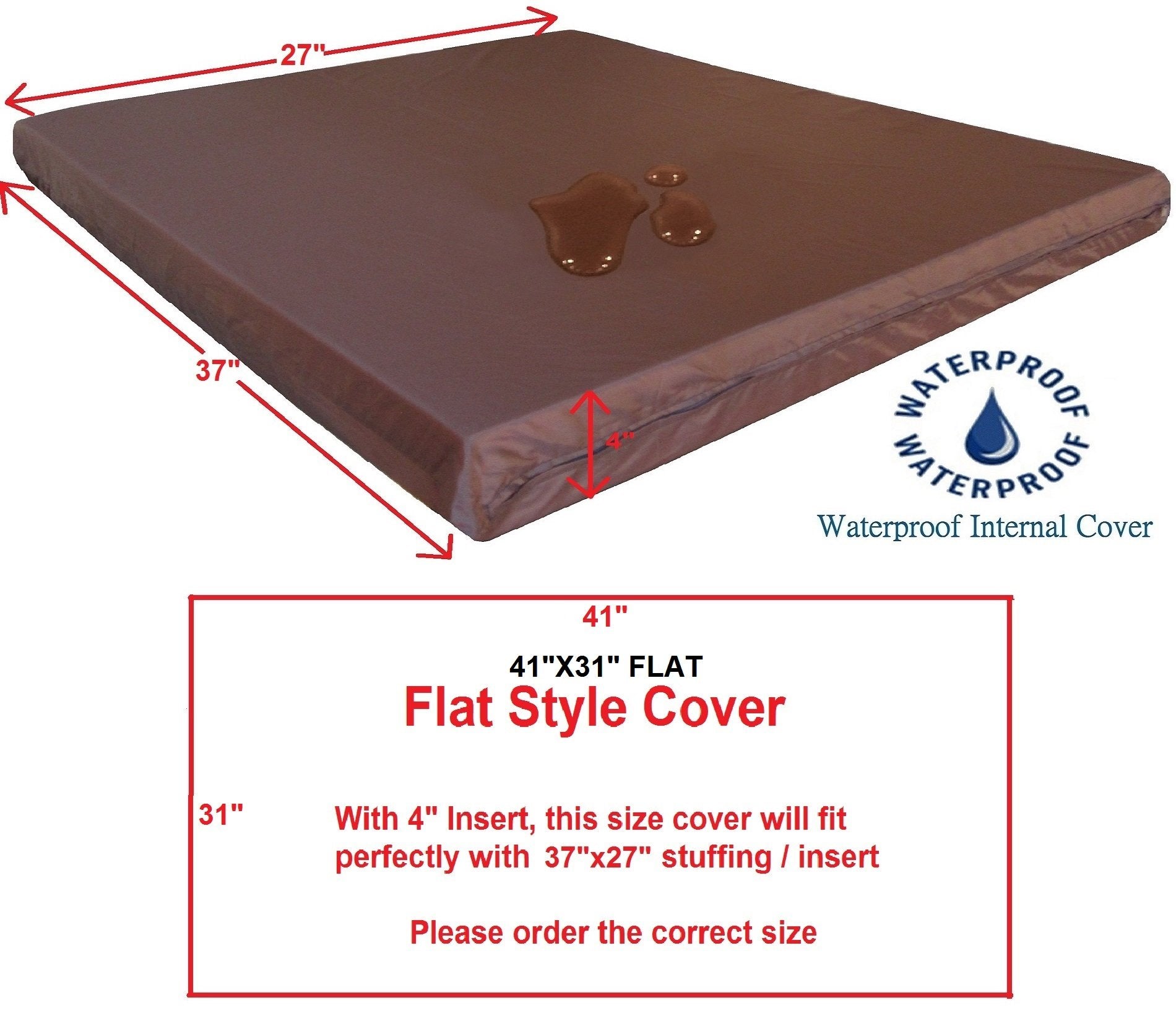 Dogbed4less waterproof zipper cover keeps dog bed interior clean and dry