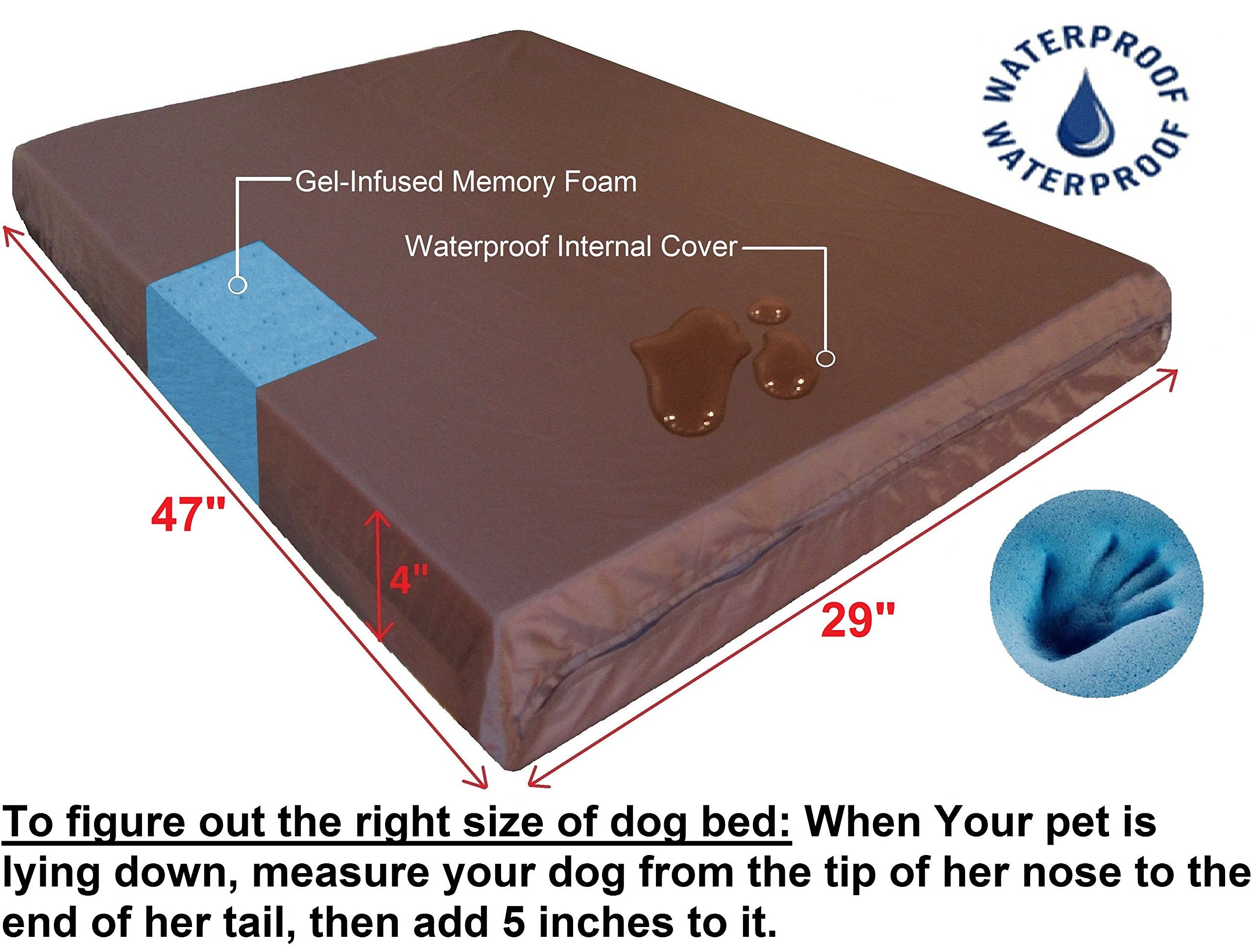Dogbed4less XL zipper area with durable suede exterior for easy cleaning.