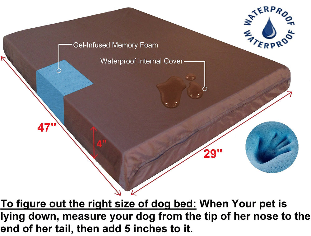 Dogbed4less XL zipper area with durable suede exterior for easy cleaning.