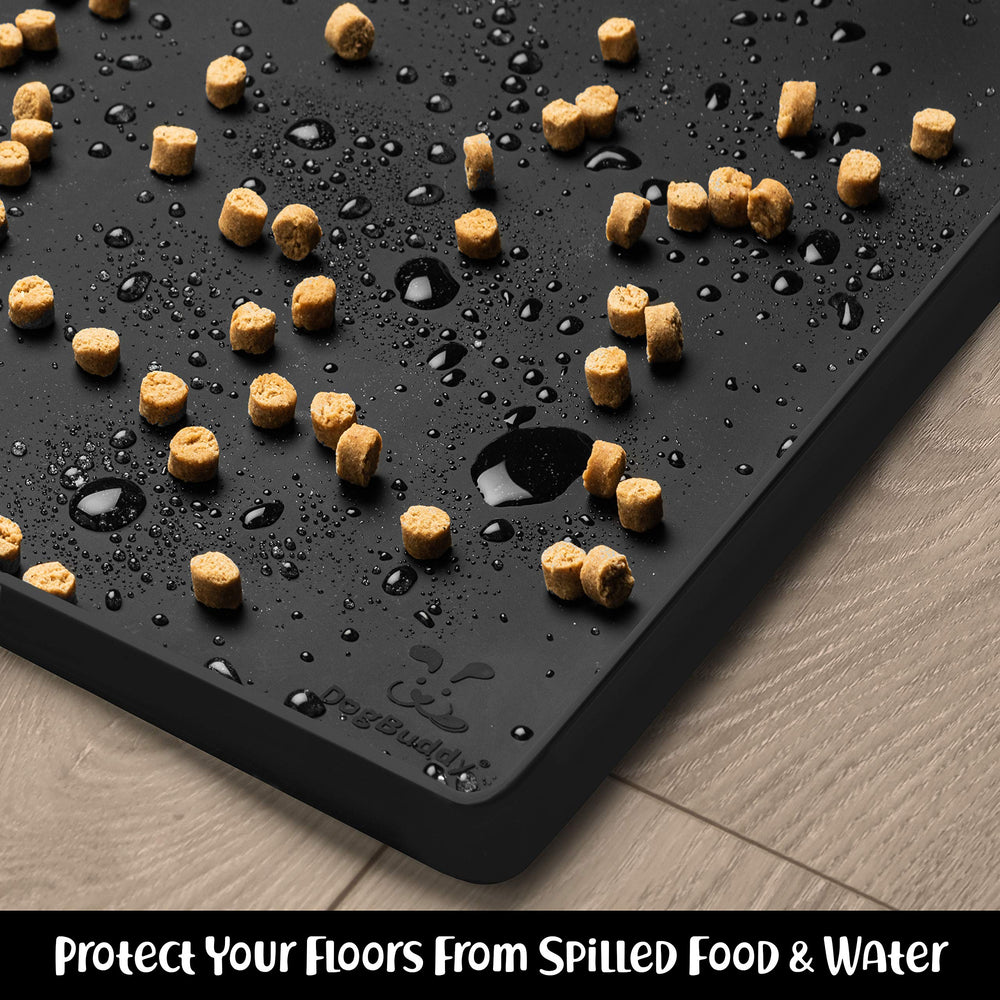 DogBuddy dog food mat dishwasher-safe surface for simple maintenance after meals.