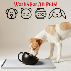 DogBuddy Dog Food Mat easy to clean, smooth surface for quick wipe-downs.