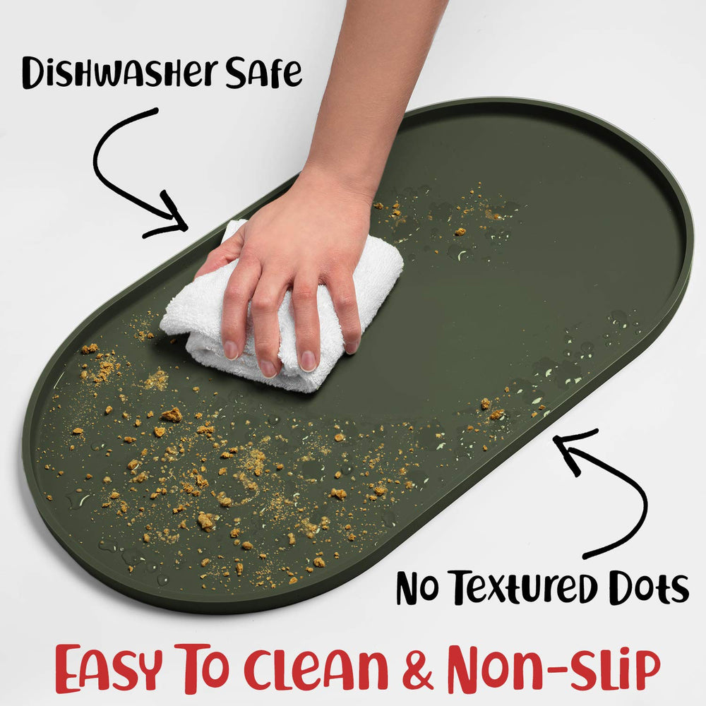 DogBuddy edge-lip design keeps spilled food and water contained