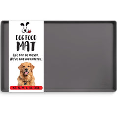 DogBuddy dog food mat silicone close-up highlighting durable, waterproof surface.
