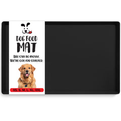 DogBuddy dog food mat waterproof design with a raised edge for spill containment.