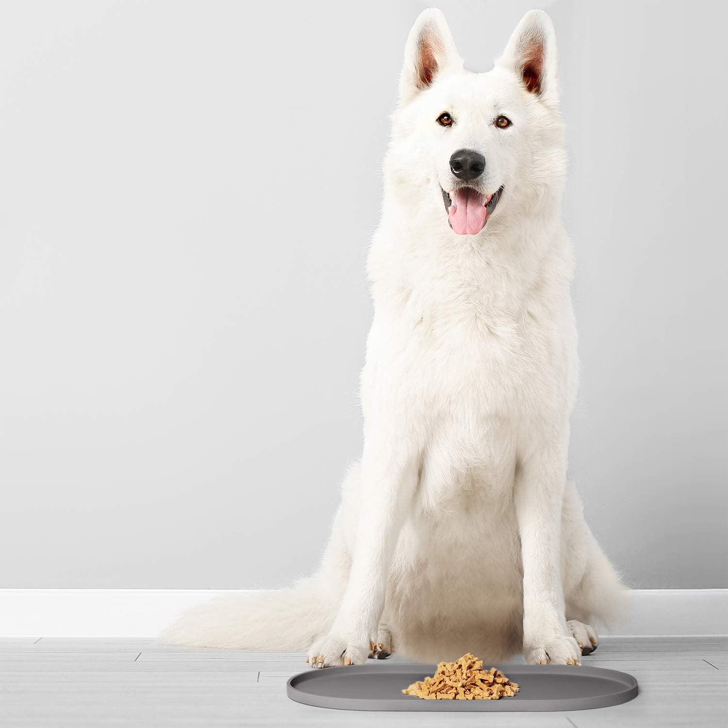 DogBuddy large mat accommodates several bowls for busy homes.