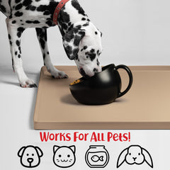 DogBuddy mat XXL easy to clean with wipe or dishwasher, saving time.