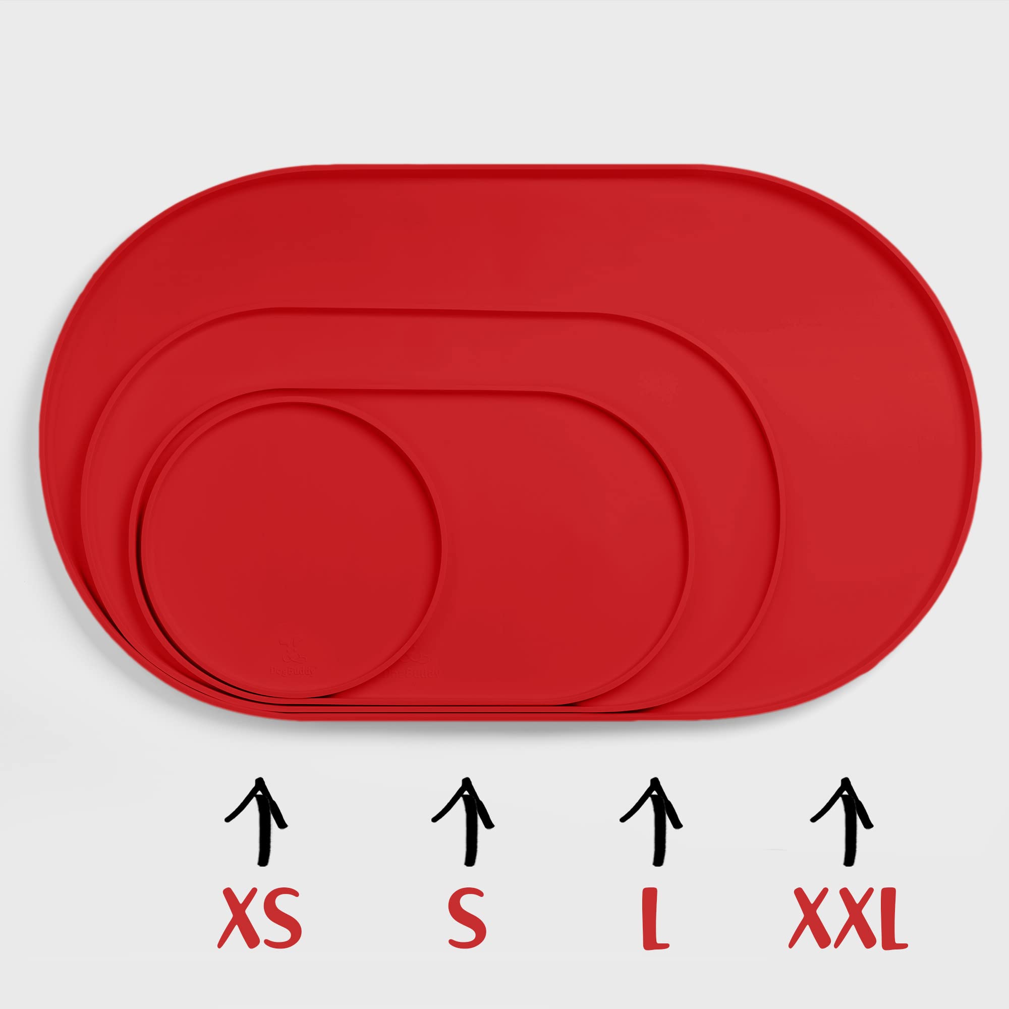 DogBuddy nonslip surface keeps bowls steady during meals.