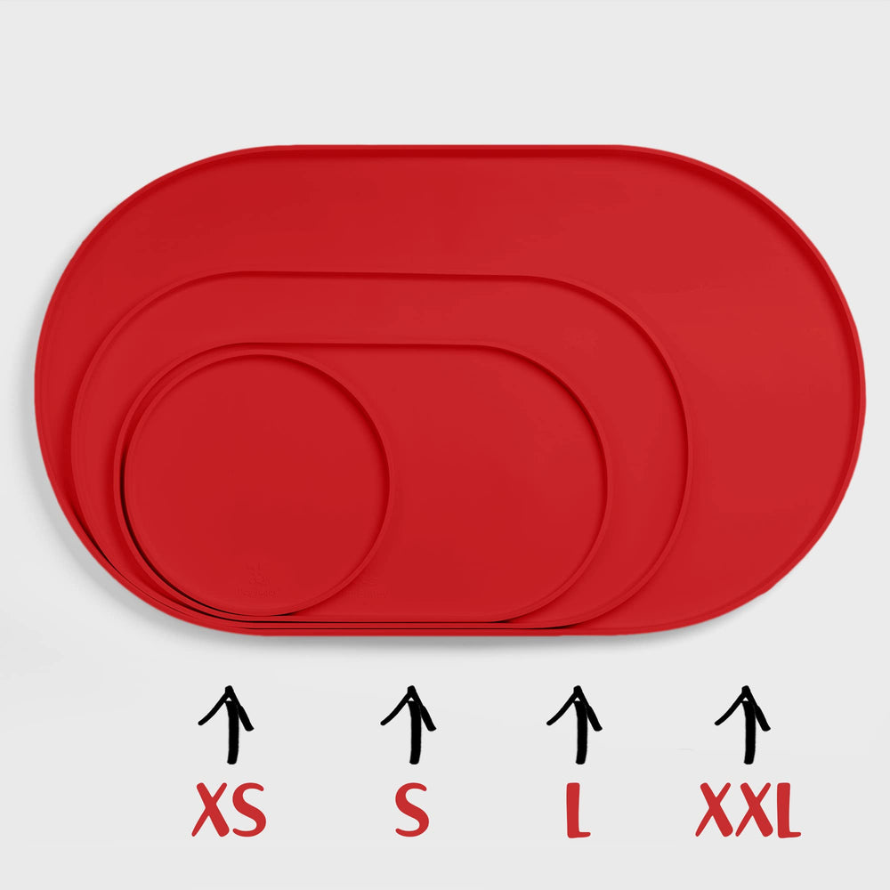 DogBuddy nonslip surface keeps bowls steady during meals.