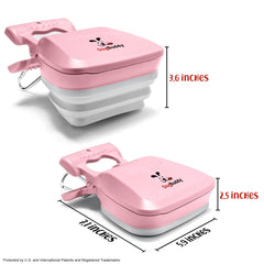 DogBuddy Pooper Scooper bag-attachment highlights built-in dispenser for mess-free disposal.