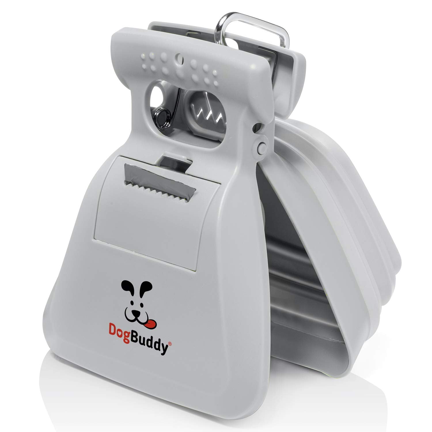 DogBuddy Pooper Scooper front view shows quick, hygienic cleanup during daily dog walks