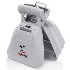 DogBuddy Pooper Scooper front view shows quick, hygienic cleanup during daily dog walks