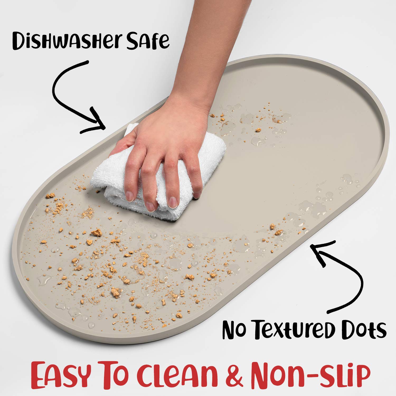 DogBuddy small-size mat measures 19 by 11 inches for small dogs