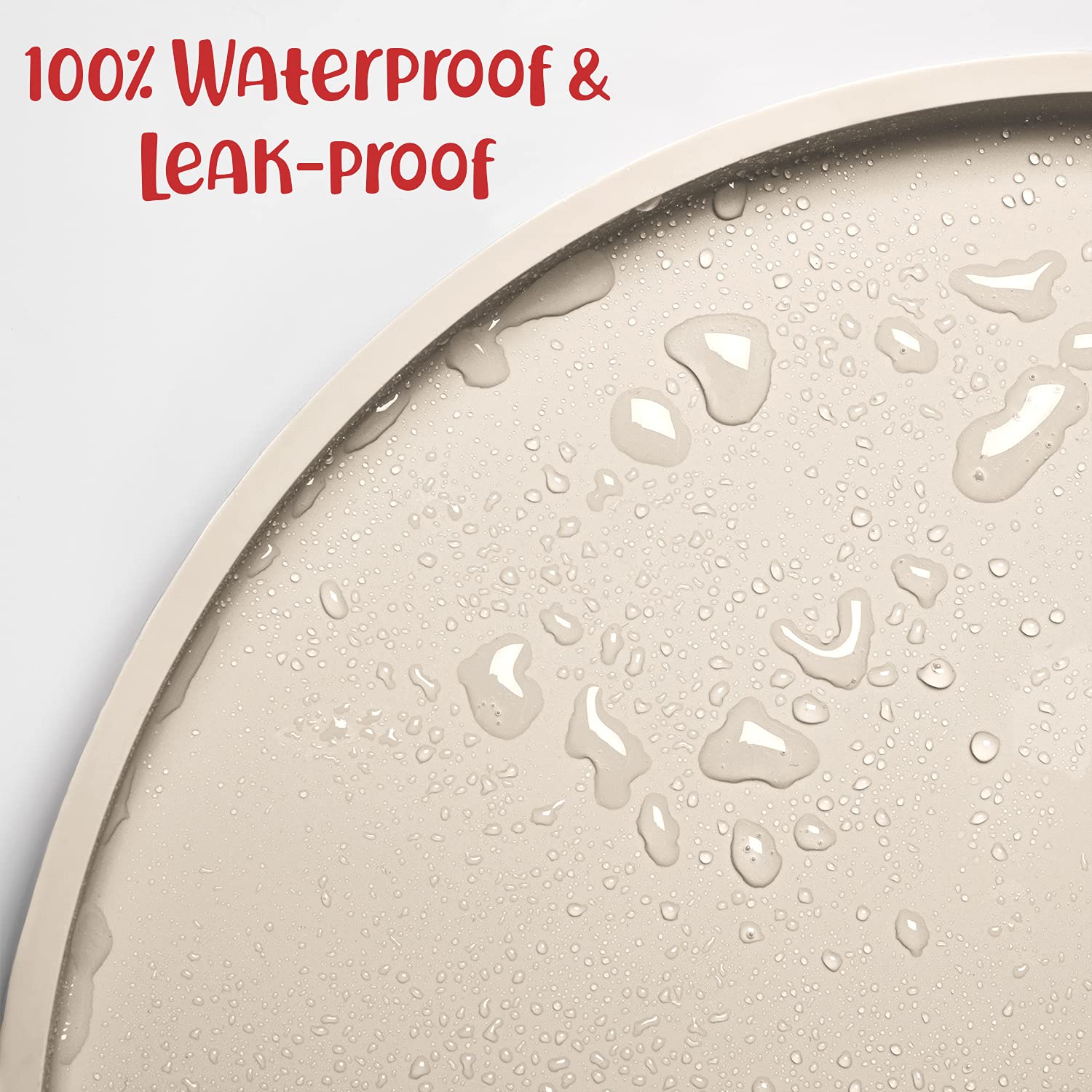 DogBuddy smooth-cleaning silicone mat wipes clean easily after spills