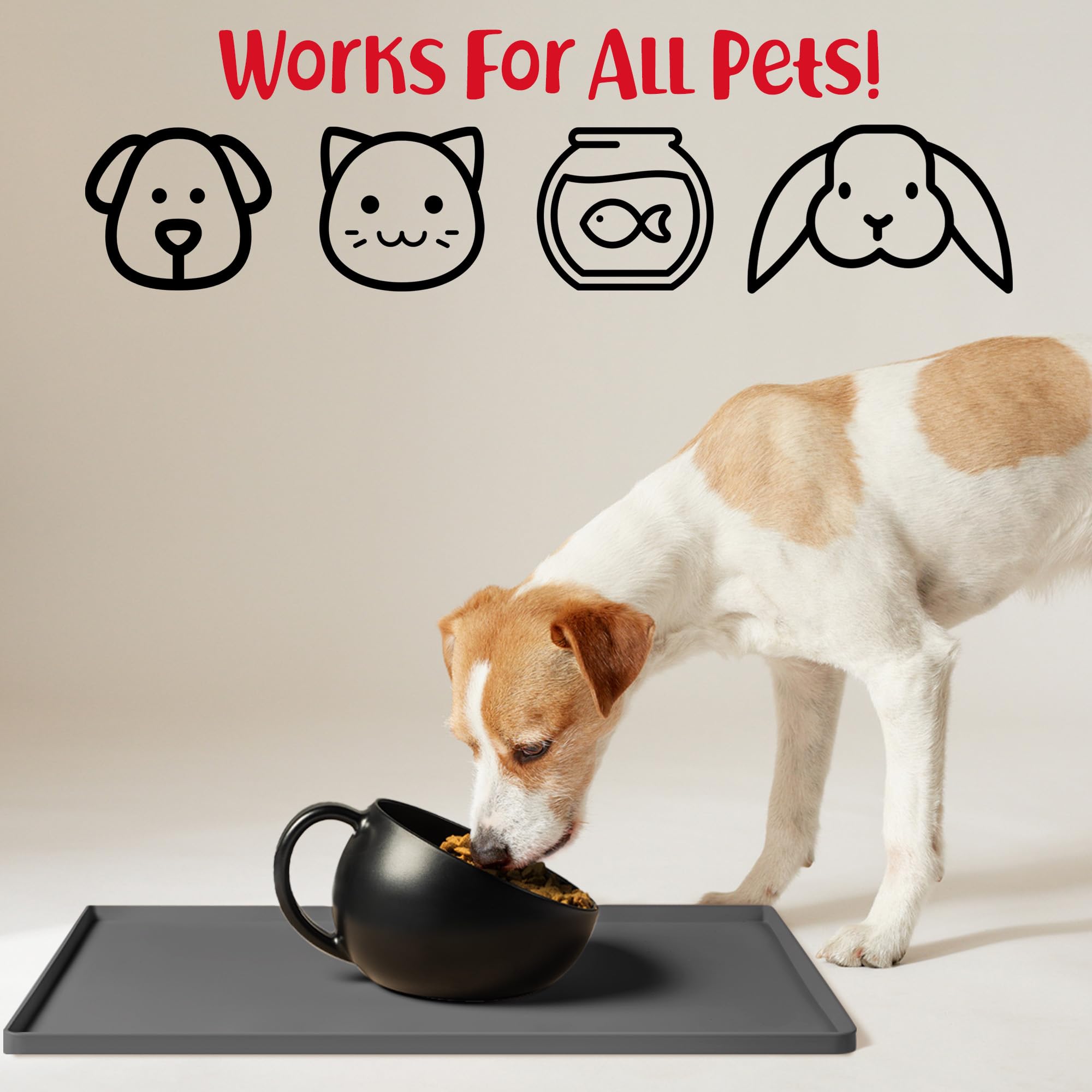 DogBuddy smooth surface is easy to wipe clean after meals