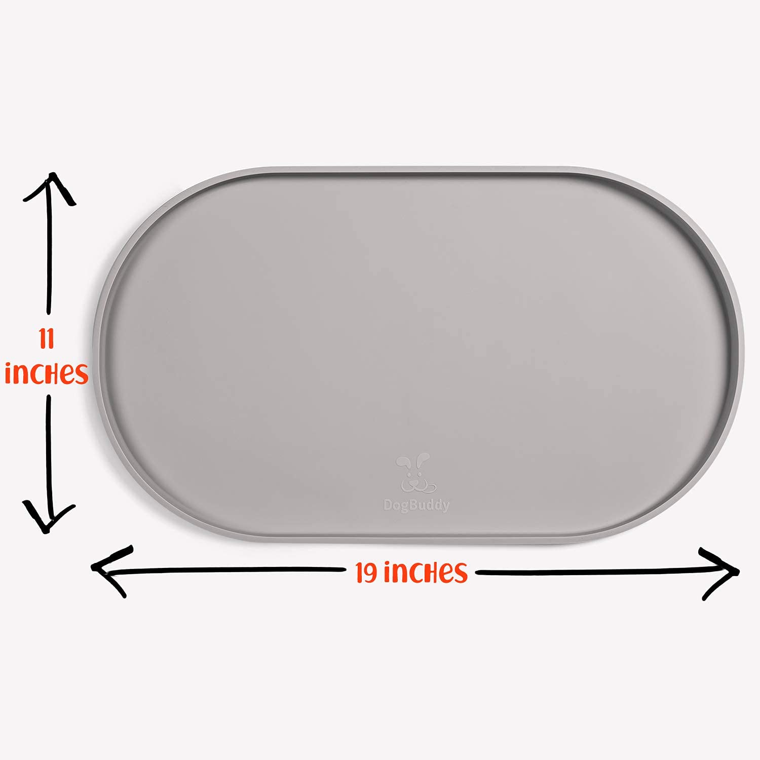 DogBuddy UL-certified silicone mat designed for durable safe feeding areas