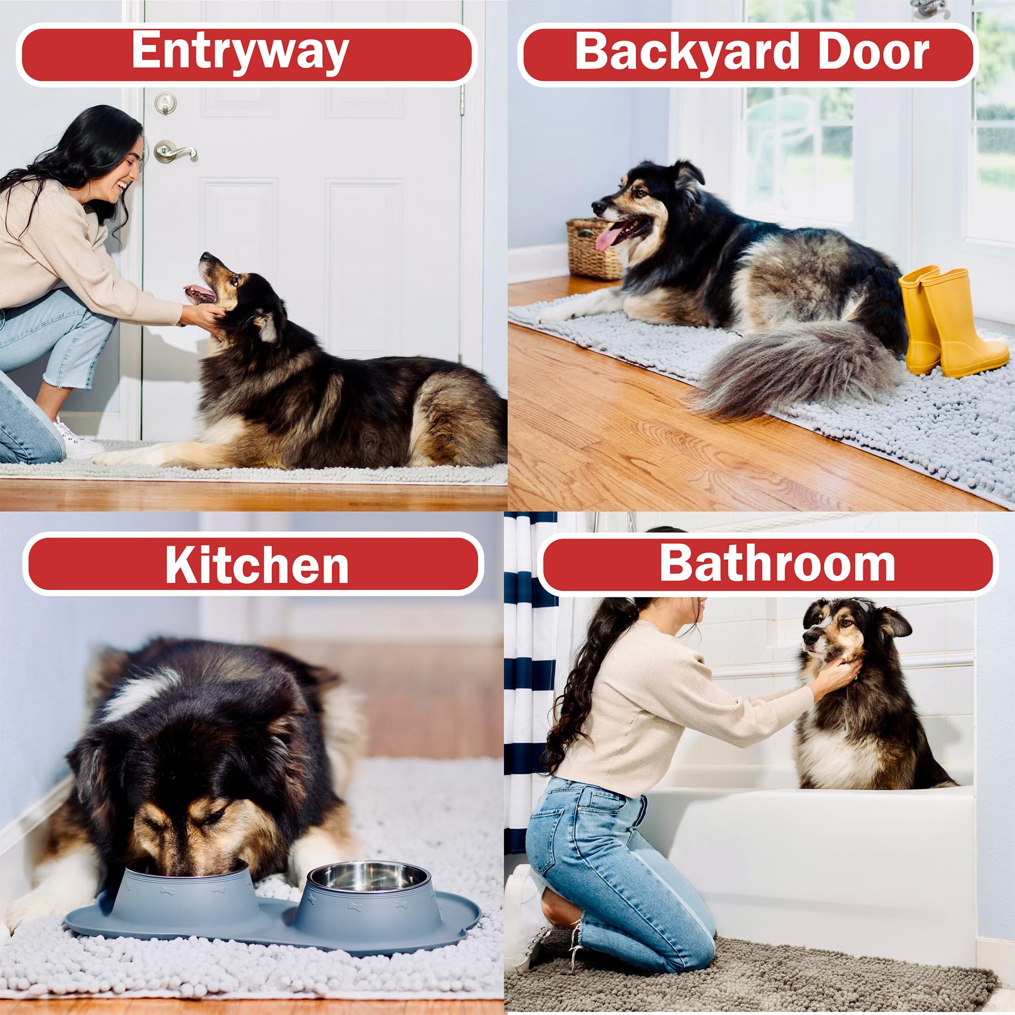 DogBuddy xl-35x25-dimension highlights generous size for large entryways.