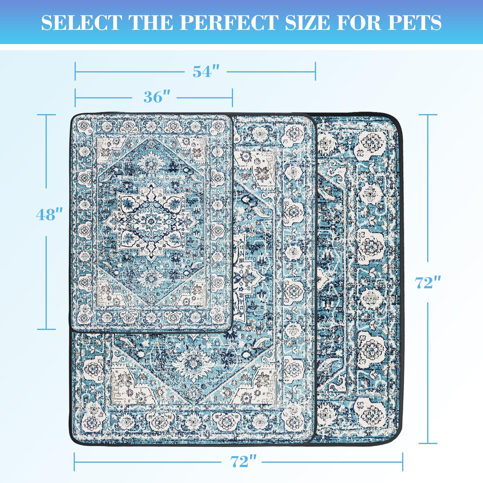 Dogcator washable pee pad shows honeycomb quilting for fast absorption.