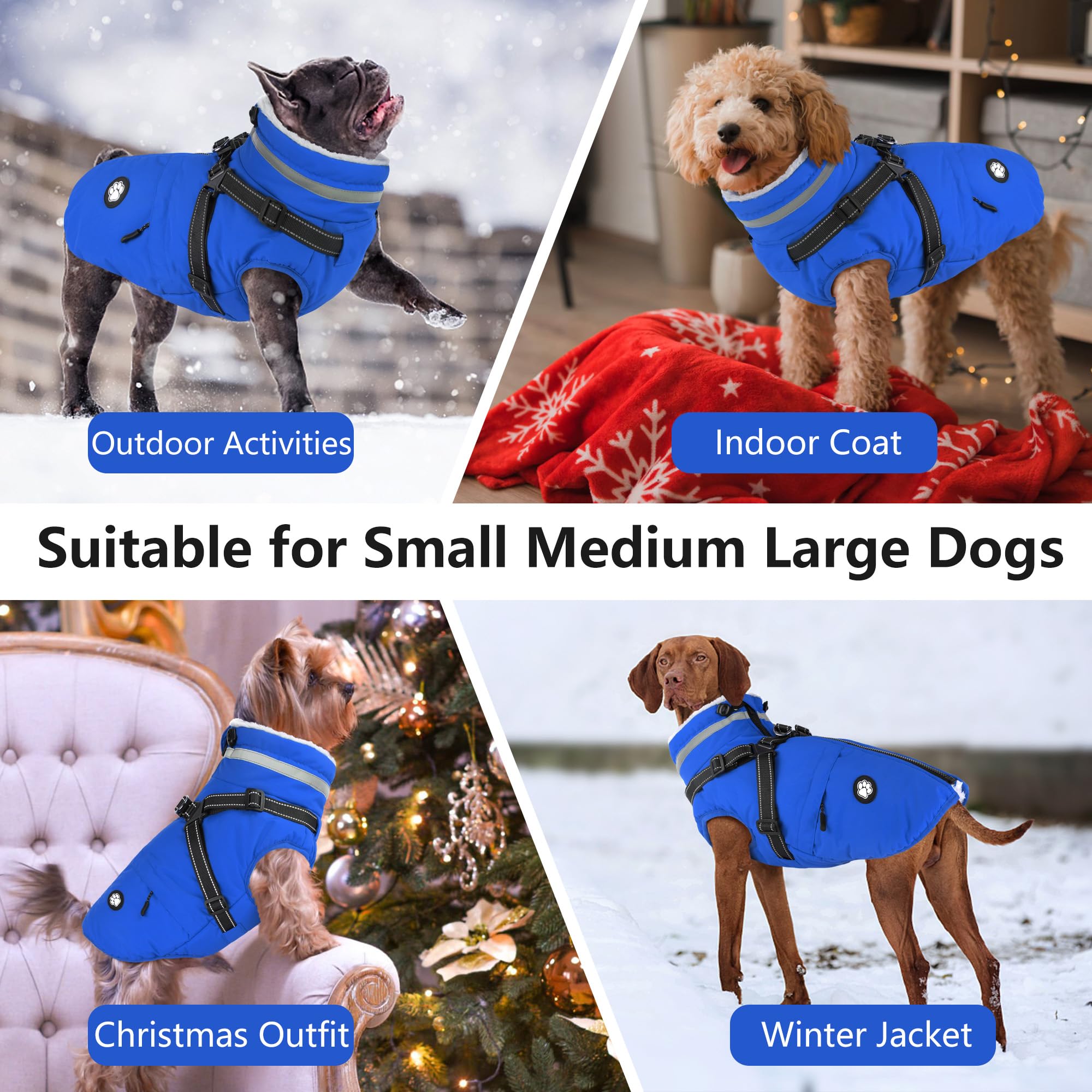 Dogcheer all-breeds fit diagram for sizes