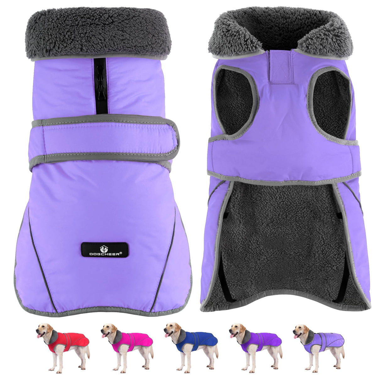 Dogcheer waterproof dog coat keeps your dog dry and comfortable in wet weather.