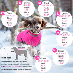 Dogcheer integrated-harness-warm-coat demonstrates all in one harness and coat for easy wear.