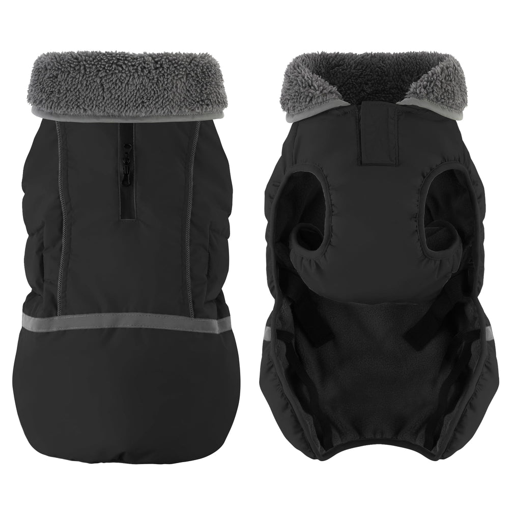 Dogcheer polar fleece lining provides soft insulation