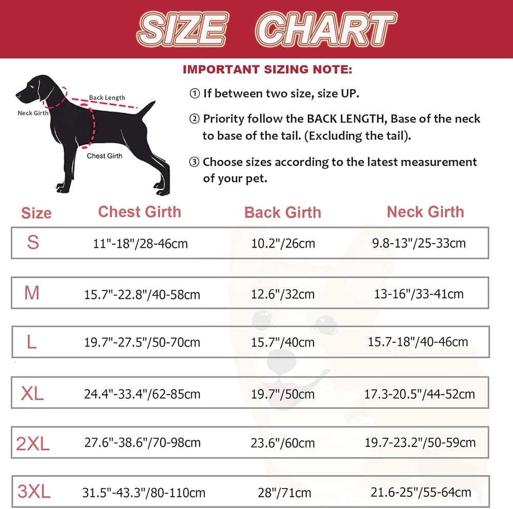 Dogcheer six sizes fit small to large dogs