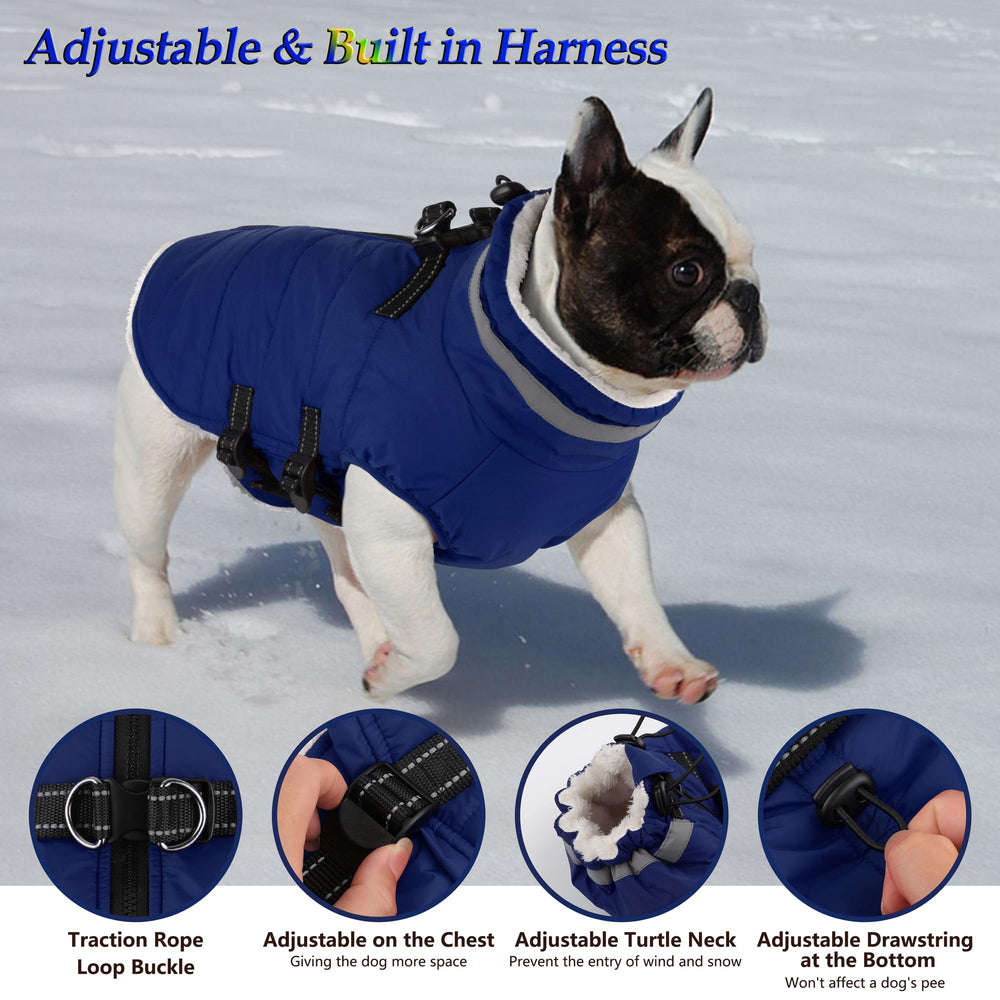 Dogcheer turtleneck warmth frame keeps neck and ears protected.