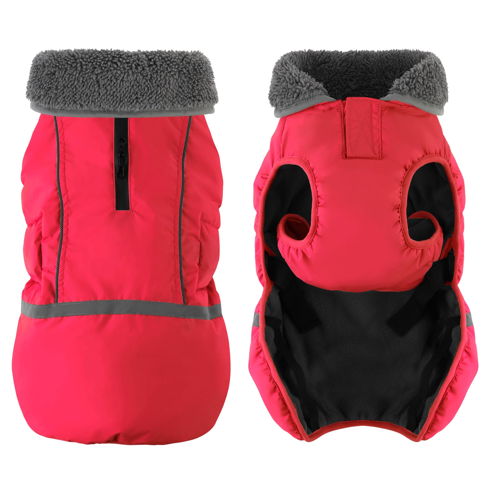 Dogcheer warm dog coat six sizes fit small to large dogs
