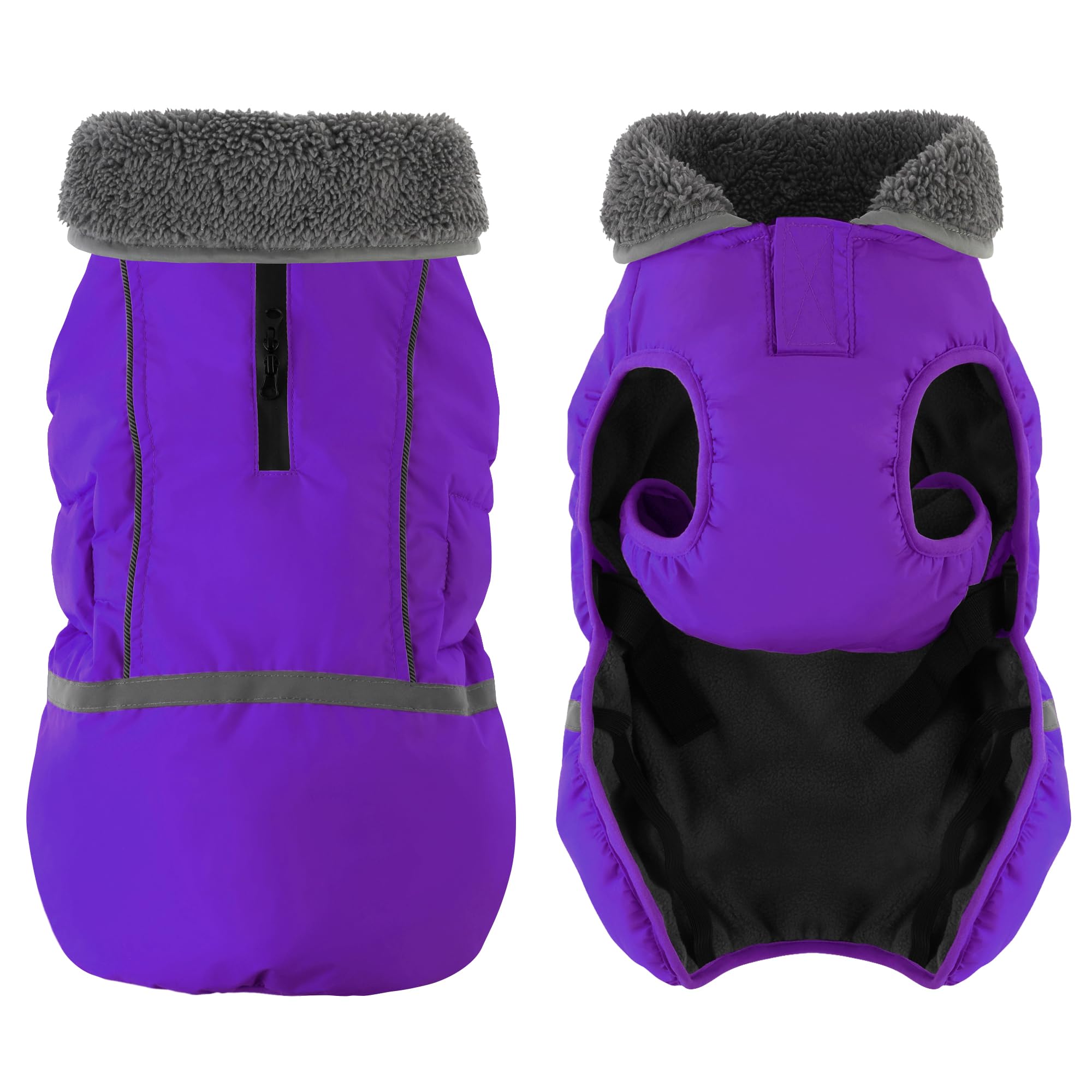 Dogcheer Warm Dog Coat size-guide helps choose the right fit for all dogs.