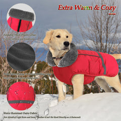 Dogcheer warm dog's coat soft fleece lining for cozy warmth indoors and out
