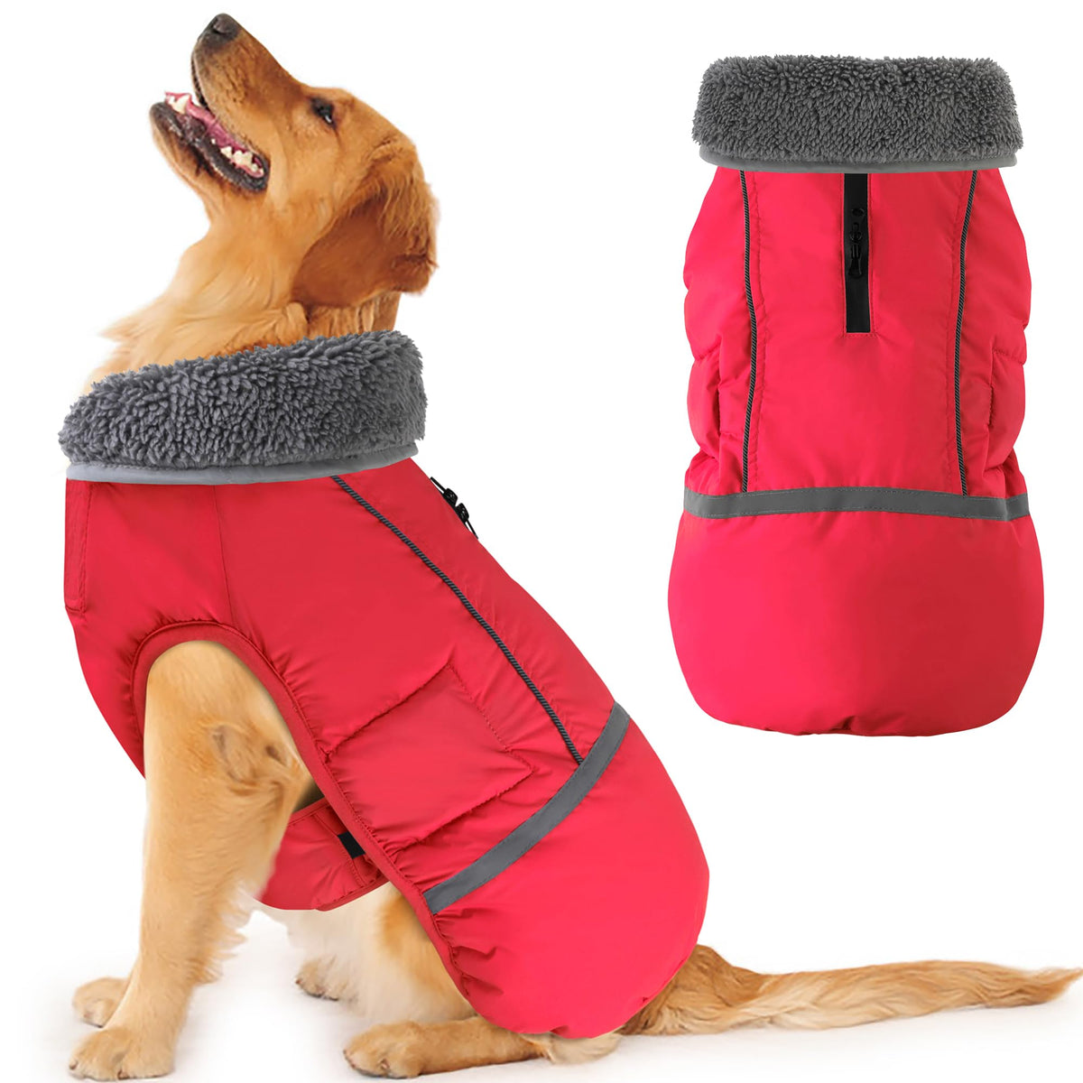 Dogcheer warm dog coat waterproof fabric for winter protection during walks