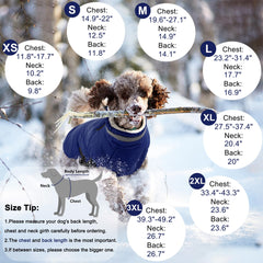 Dogcheer warm waterproof jacket highlights back zipper for quick on/off.