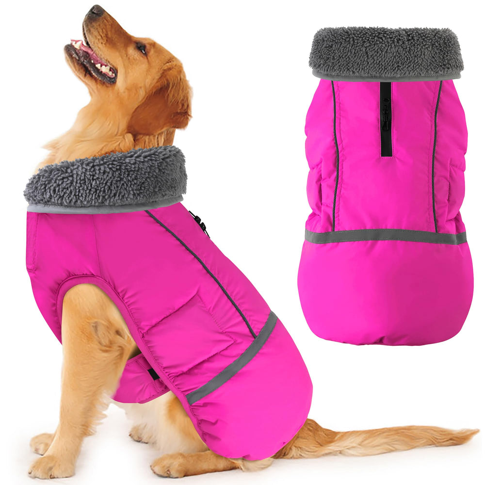 Dogcheer waterproof fabric close-up shows durable outer shell for rainy or snowy days.