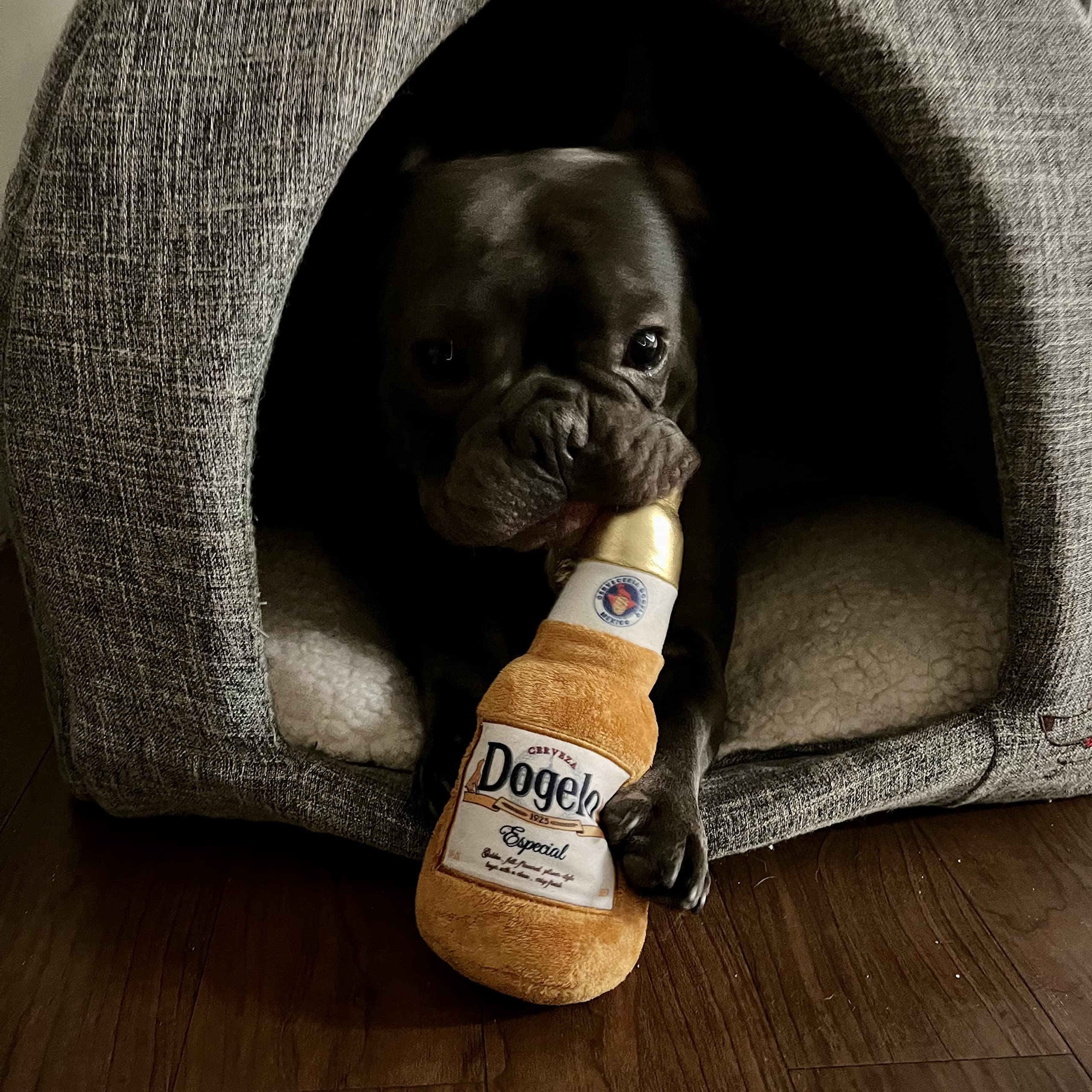 Dogelo plush toy 8.5-inch bottle suitable for large and small dogs