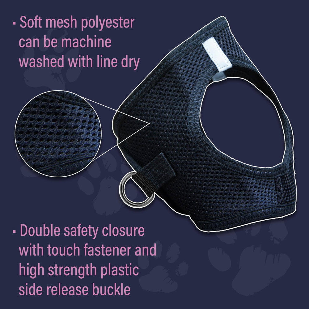 Doggie Design American River harness durable zigzag stitching for long-lasting wear