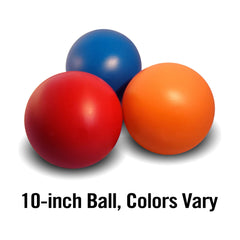 Doggie Dooley virtually indestructible ball 10inch orange floats for water play
